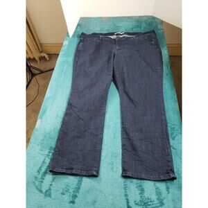 Levis Jeans Sz 24 W Womens Blue Stretch Plus Pants Mid Rise Classic Straight